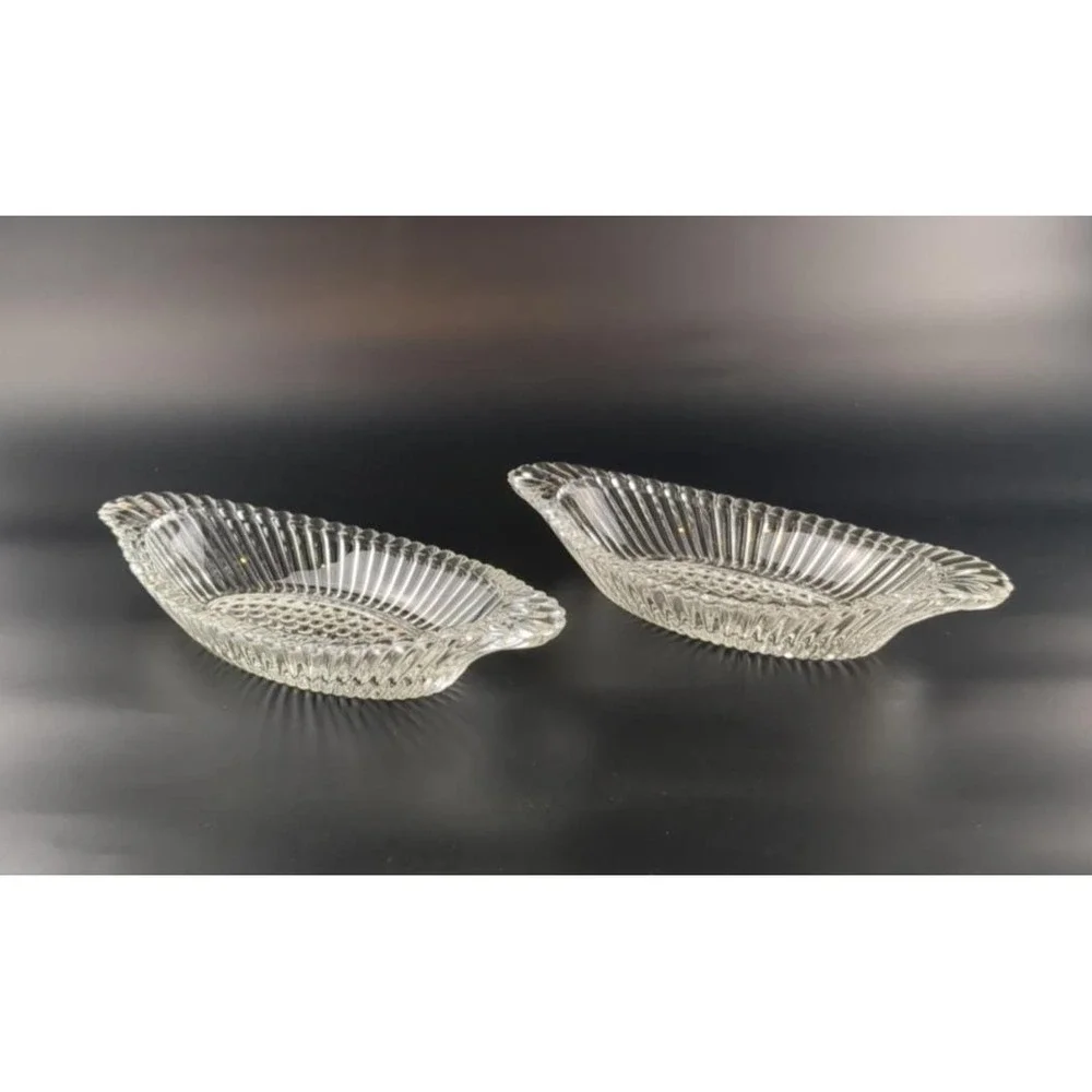 Vtg Banana Split Glass Boats 9